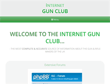 Tablet Screenshot of internetgunclub.com